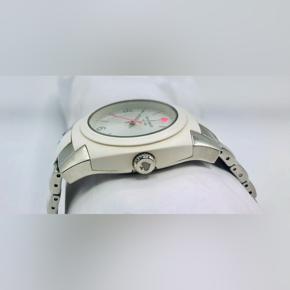 Kate Spade New York Ladies 2-Tone Skyline White Stainless Rubber Watch 1YRU0165 - Picture 4 of 16